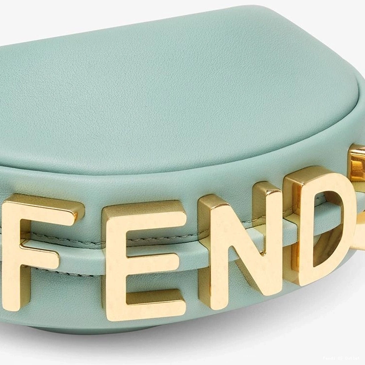 Cheap HOT Calf Fendigraphy Green Hobo Nano Mint Bag Fendi Leather In 0824